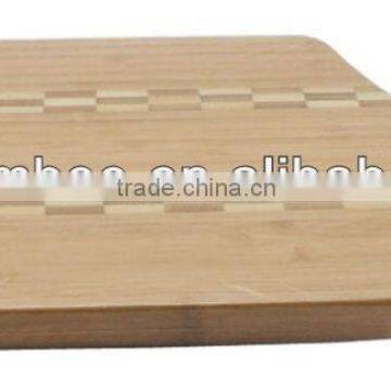 Color eco-friendly and durable bamboo paddle cutting board with handle