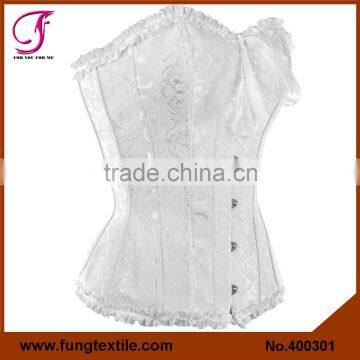 400302 Factory Directly Good Quality Satin Plus Size Sexy Corsets Bustiers Tops photo-2