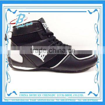 black Wrestling shoes, mens fashion Boxing shoes , high top wresting shoe