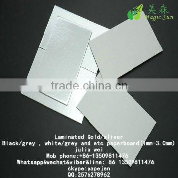 Coated Duplex Cardboard Grey Board FDA 31*43 Customized Card Board Grey Core Board Good 350g Paper Sheet