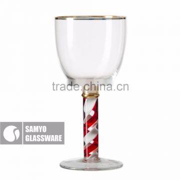 SAMYO handmade home usage thick stem red wine glass with high quality