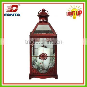 Hotselling metal crafts Christmas lantern with LED light