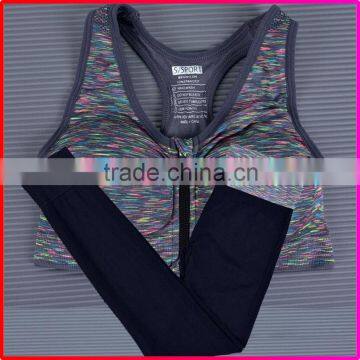 Seamless Yoga Fitness Workout Tank Top Racerback Sports Bra Legging Sets