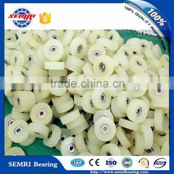 Small Plastic Ball Bearing Pulley Wheel, Nylon Coated Ball Bearing for Sliding Door and Windows Roller Pulley 626 608                        
                                                Quality Choice