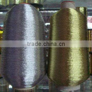 Ms-type pure silver polyester metallized yarn /embroidery yarn/lurex yarn with high quality