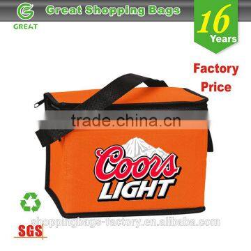 Silk screen printing non woven cooler bag,picnic&fitness cooler bag