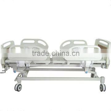 High Quality Manual 4 PP Side Rail Hospital Bed Wholesale photo-5