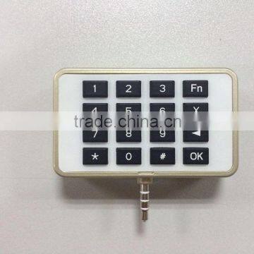 new developed mobile smart card reader with pinpad pos system for iOS Android HSS506P