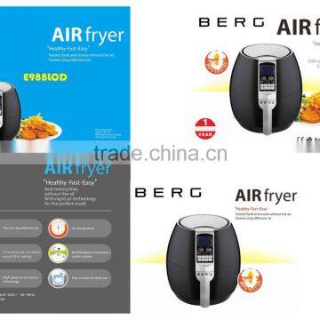 OIL FREE AIR FRYER WITH LCD DISPALY --E988