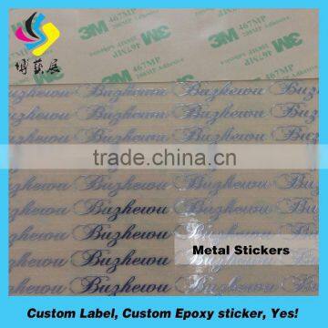 fashional metal sticker plate,customized cartoon logo metal sticker for car or fridge