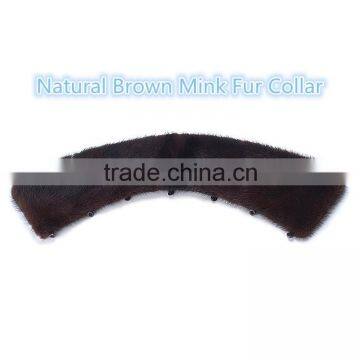 Wholesale Customized Size Color Real Mink Fur Collar for Men Jacket Hood