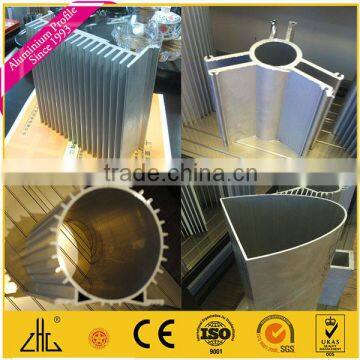 6063 T5 industrial aluminium extrusion profile for heat sink factory/ 6061T6 anodized extruded aluminium heat sink manufacturer