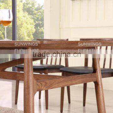 Wholesale Modern Wooden Dining Table Wood Legs photo-6