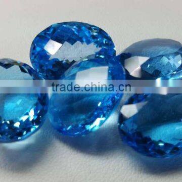 Natural Gemstone Top Quality Faceted Cut SwissBlue Topaz