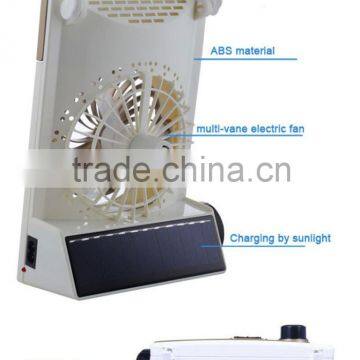 New Led Solar Fan Usb Rechargeable Table Light Lamp Cooling Fan photo-4