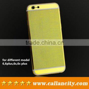 High quality and hot selling oem carbon fiber design 24k gold plating for iphone 6 plus complete body