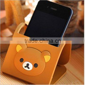 China gift craft manufacturer plastic silicone mobile phone card holder