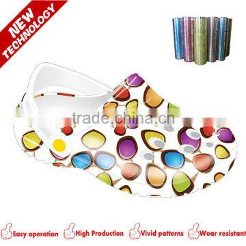 machine cut thermal transfer film for eva garden shoe