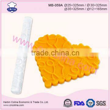 Customized shape fondant cake engraved acrylic rollin pin