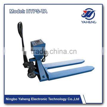 China pallet jack with scale Industry hand pallet truck 2000kg Hand Manual Hydraulic Forklift Pallet Scale