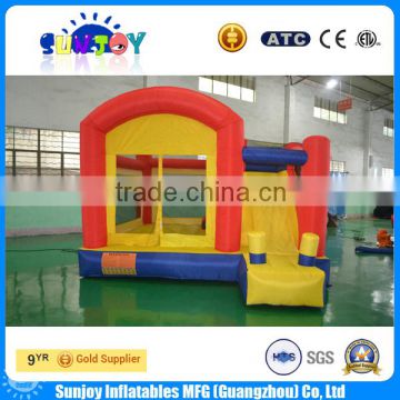 China Supplier Toys Cheap Small Inflatable Bouncer with Slide for Home Use