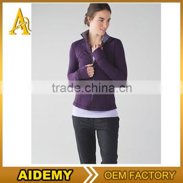 Latest 2016 Custom Yoga Clothing Gym Wear Yoga Running Women Jackets