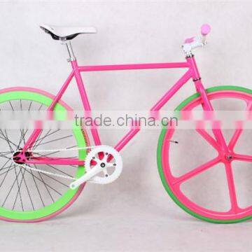 2016 newfixed gear bike with leather saddle/Good quality fixed gear track bike,fixie bike