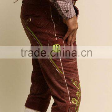 New Bavarian LEDERHOSEN Leather Pants Original" Goat Suede Leather Pants photo-3