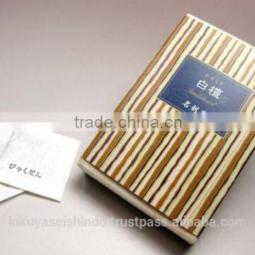 Business Card Incense in a paulownia box, Kayuragi series, Sandalwood