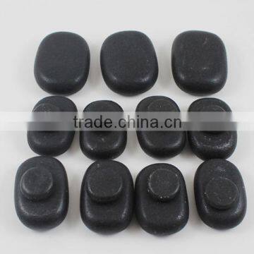 Black lava stones for massage