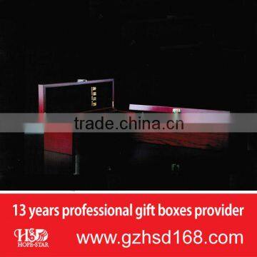 Luxury Custom Red Wine Box Wooden Box the Latest Packaging photo-2