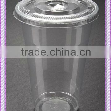 disposable 24oz cold beverage cup with lid