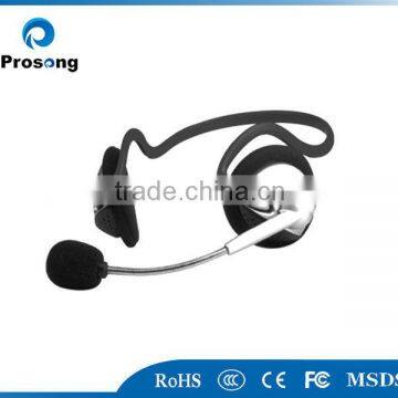 2014 fashionable stereo best neckband earphones headphones with microphone PS-K001MV