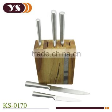 knife block and steel kitchen knife set