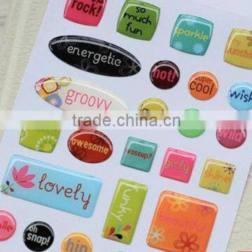 mobile phone custom epoxy sticker