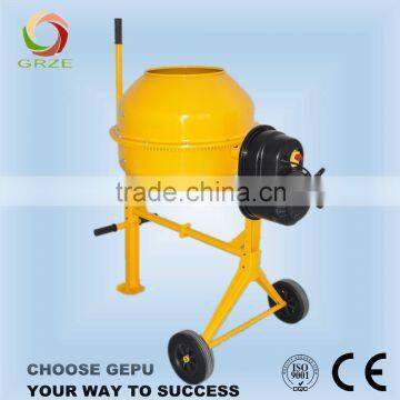 Horizontal Type Portable Mini Cement Mixer Machine With Bar Operation for Sale photo-2