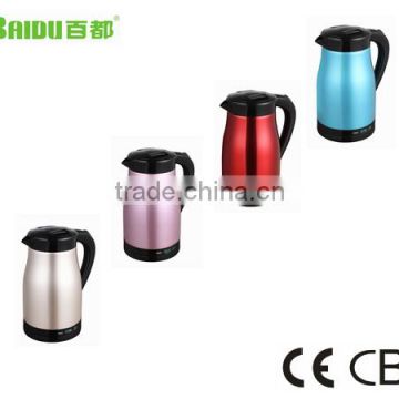 Made In China Baidu factory 1.5L color paint electric kettle movable lid keep warm function