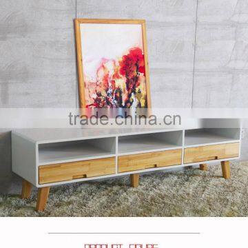 Wood Used Bedroom TV Stand With High Gloss Finished photo-5