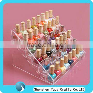 clear acrylic plexiglass nail polish display stand direct factory China