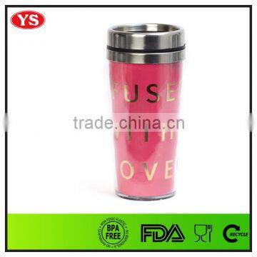 16oz Insulated Plastic and Stainless Steel Eco Friendly Cup photo-5