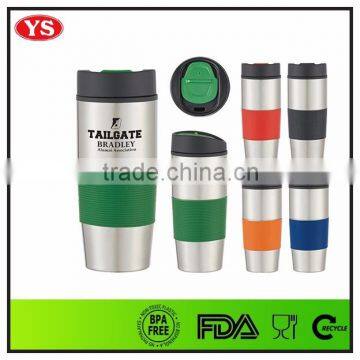 Metal type stainless steel insulated thermo travel mug with lid