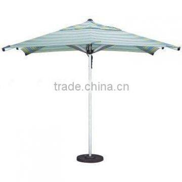 Square patio umbrella with aluminum frame