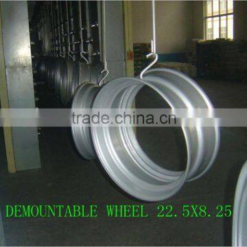 22.5x8.25 demountable wheel