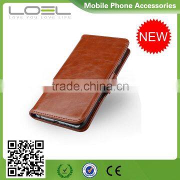 Smart Phone Wallet Style Leather Case for iPhone6 / iPhone 6 Plus Wrap by High Quality PU Outside