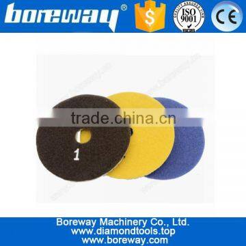 Hot sell 4 Inch 3 Step Dry Use Diamond Resin Polishing Pad