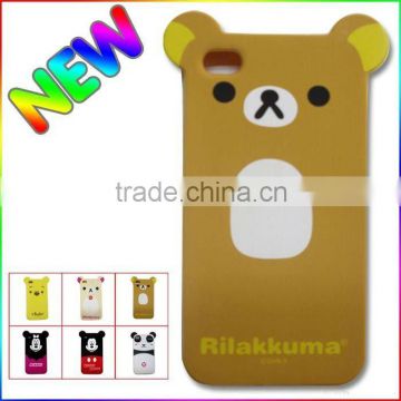 cute hot sell rilakkuma silicone case for htc