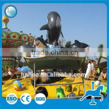Fuuny kids fighting game shooting water amusement park shark island rides for sale