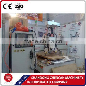 Three Workstage Furniture CNC Router Machine With Ratating Spindle photo-5