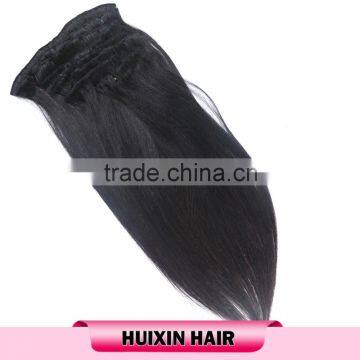 Silky Straight Wave Bohemian Remy Clip In Human Hair Extensions For Wholesales photo-3
