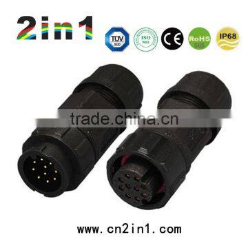 SK19-10P IP67 Soldering Electric Cable Wire Waterproof Connector